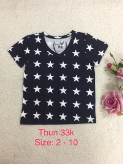 Áo thun trẻ em 8-34kg