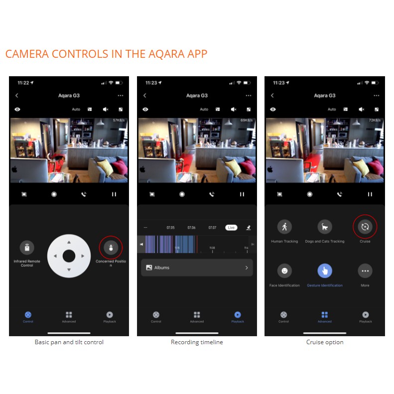 Camera thông minh Aqara G3 - Nhận diện AI, độ nét 2K, tích hợp dk hồng ngoại IR /Zigbee, Wifi 5G, Quay 360 - Homekit