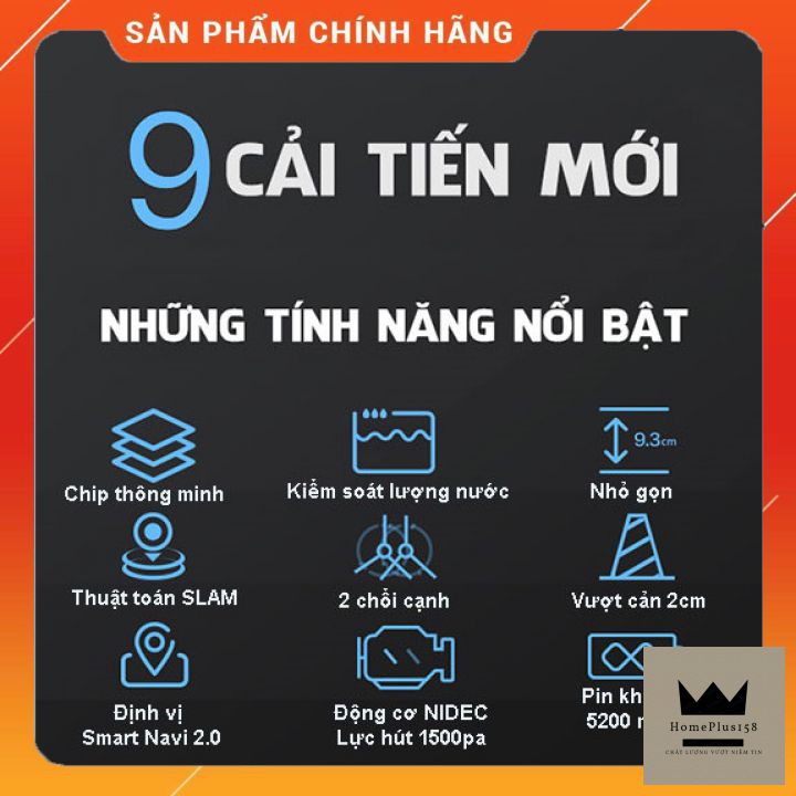 ⚡Hàng chính hãng⚡ Robot lau nhà hút bụi Ecovacs deebot T5 Hero( Ecovacs Deebot DX 96) sang trọng - hàng mới 99%