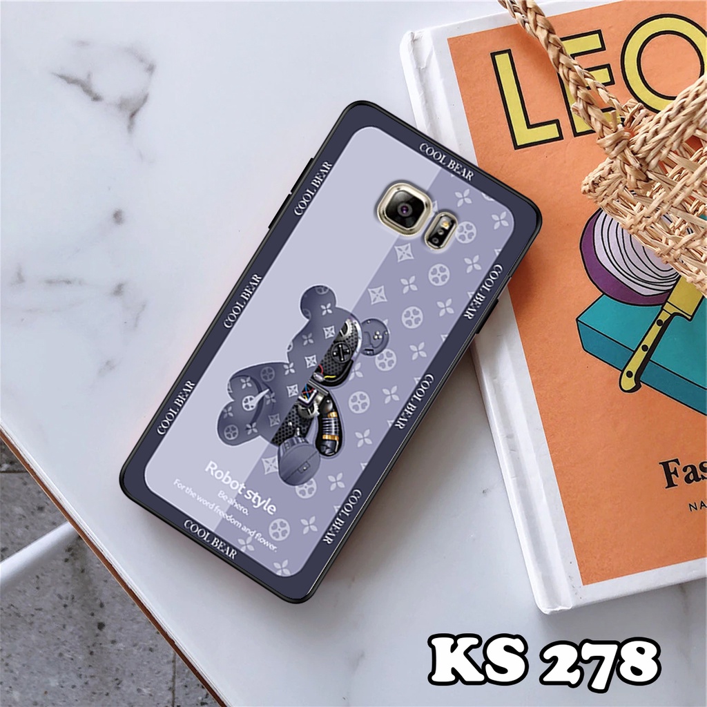 Ốp lưng Samsung S7 - Samsung S7 Edge - Ốp in hình Gấu B.Ŗİ.ÇK - Lưng nhám viền TPU cao cấp