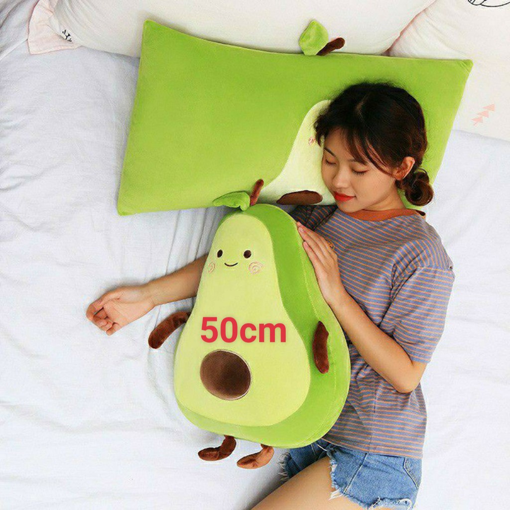 Gấu Bông Quả Bơ Tròn Đẹp Dễ Thương, Gấu Bông Cao Cấp 35-70-90-1M1