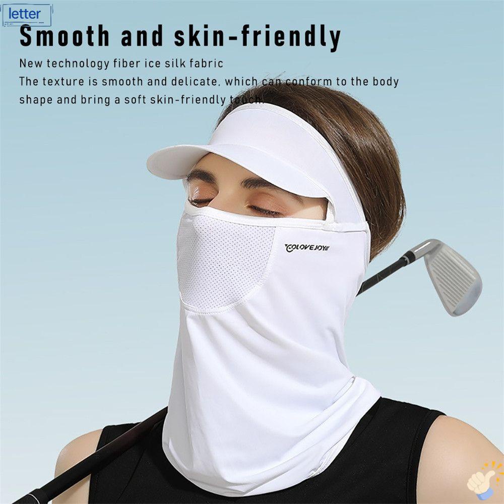 Mũ Trùm Đầu Bằng Lụa Lạnh Thoáng Khí Chống Nắng Chống Tia UV Đa Ứng Dụng Cho Nam Và Nữ