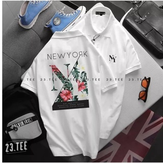 Áo thun cổ trụ cổ bâu NY CÓ BIGSIZE- AOTHUNSN- VẢI POLY COTTON (vải da cá)