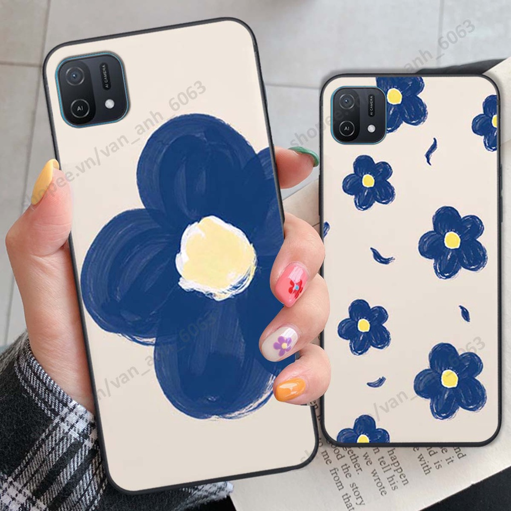 Ốp lưng Oppo A16k in hình hoa, gấu rich bear nghệ thuật, thời trang