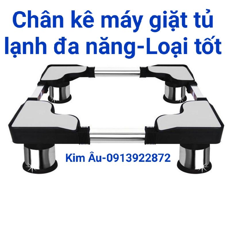 [Hàng Xả Kho]Chân Máy Giặt , Chân Tủ Lạnh Đa Năng Inox dày (Điều Chỉnh Được Kích Thước MIN =48,MAX= 60cm )