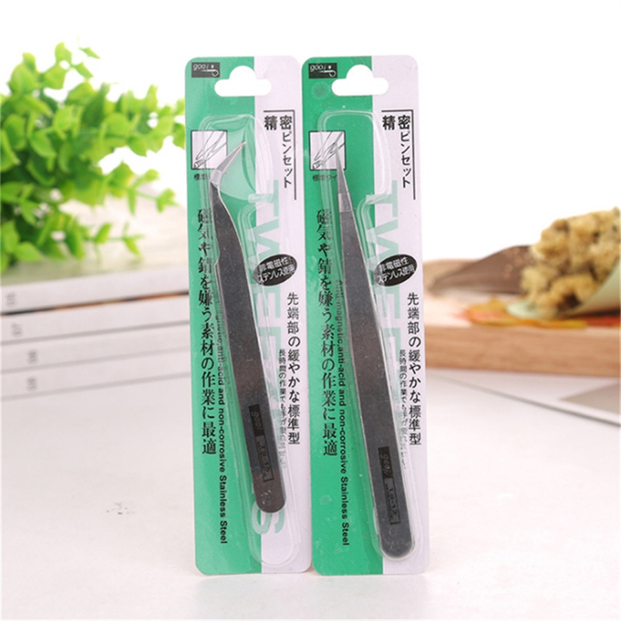 [Hàng mới về] Nhíp tỉa lông mày gắn mi giả chất liệu thép không gỉ tiện dụng