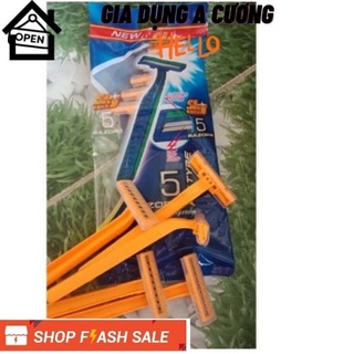 Combo 5 Dao Cạo Râu 2 Lưỡi Sắc Bén