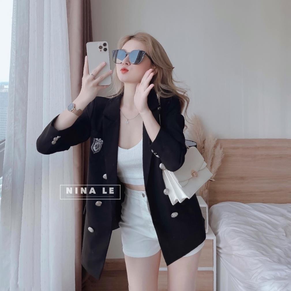 [ 𝐅𝐑𝐄𝐄 𝐒𝐇𝐈𝐏 ] SÉT VEST 3 MÓN LOGO CÔNG SỞ ÁO BRA 2 DÂY QUẦN SHORT ĐÙI