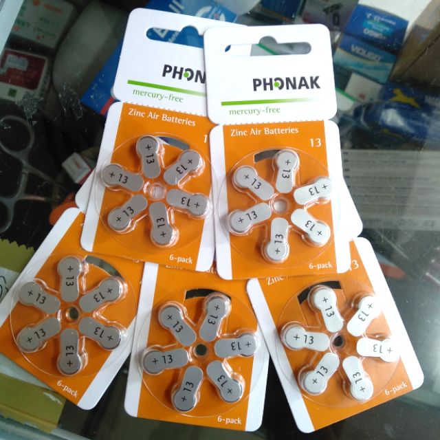 COMBO VỈ 6 VIÊN PIN MÁY TRỢ THÍNH 13+