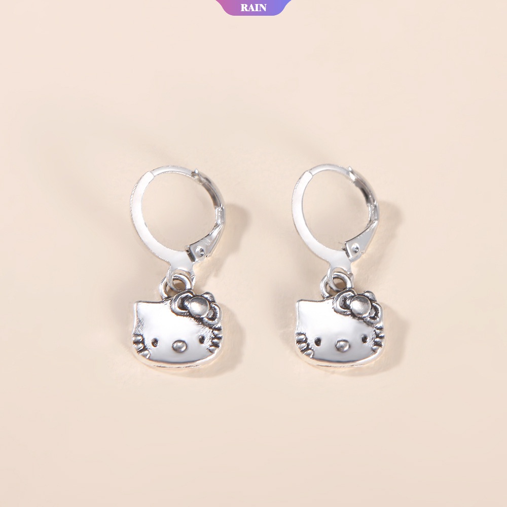 Vòng cổ Hợp Kim Mặt Hình Mèo Hello Kitty Phong Cách Retro