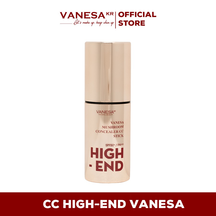Kem nền che khuyết điểm kèm bông tán kem Vanesa CC HIGHEND Mushroom Concealer CC Stick HÀN QUỐC | BigBuy360 - bigbuy360.vn