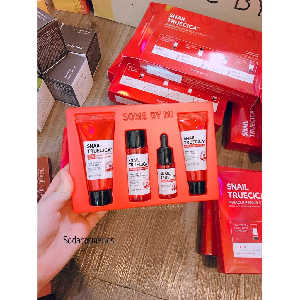 SET DƯỠNG SOME BY MI SNAIL TRUECICA MIRACLE REPAIR STARTER KIT-EDITION