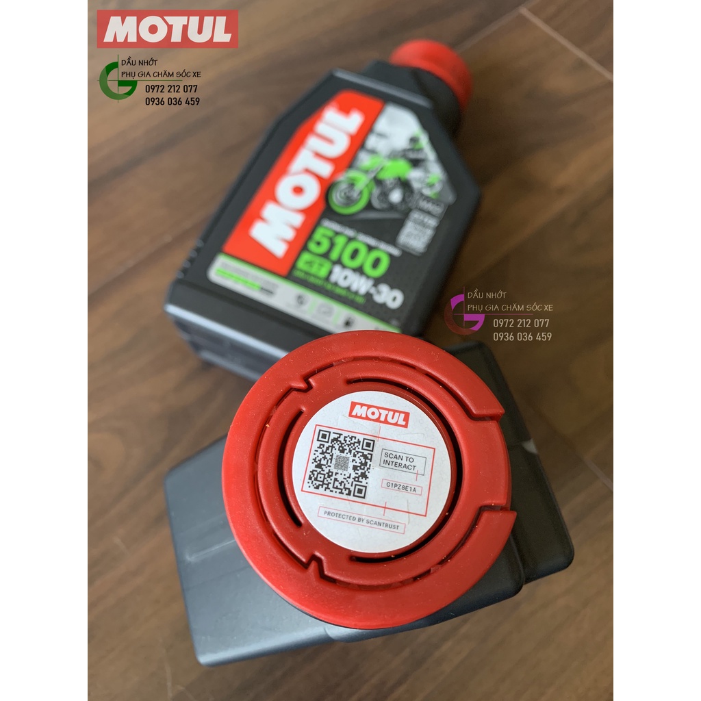 Dầu Motul 5100 10W-30 bán tổng hợp công nghệ Ester chất lượng cao cho xe máy