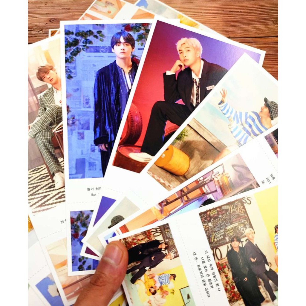 Hộp ảnh Postcard BANGTAN BOYS lomo sticker in hình idol Hàn Quốc