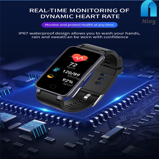 Đồng Hồ Đeo Tay Thông Minh Fy2 Bluetooth Đo HuyếT ÁP NhịP Tim ChấT LượNg Cao