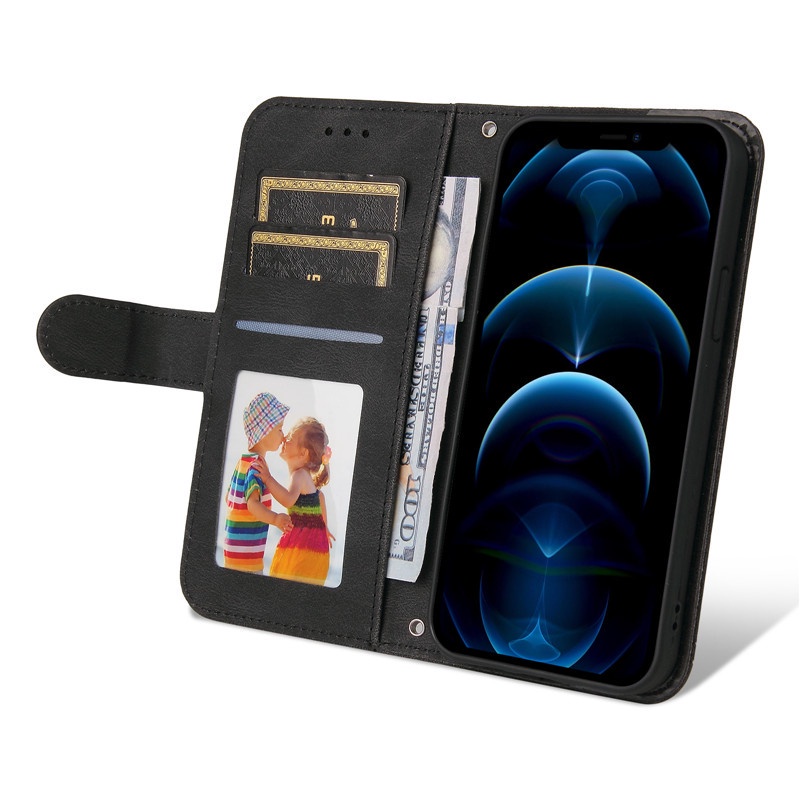 Bao da điện thoại nắp gập có ví đựng thẻ thời trang cho iPhone 11 pro max x xr xs max se 2020 8 7 6 6s plus
