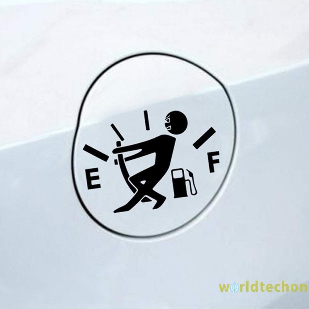 Decal Dán Trang Trí Bình Xăng Xe Hơi Hình Vui Nhộn