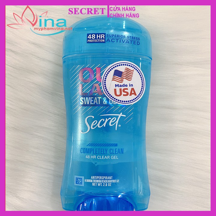 GEL KHỬ MÙI NỮ SECRET CLEAR COMPLETELY CLEAN 73GR