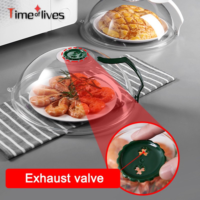 TF▶ Microwave Splatter Cover, Microwave Cover for Food BPA Free, Microwave Plate Cover Guard Lid with Steam Vents