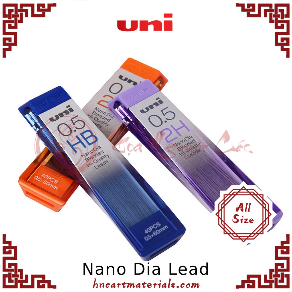 Ngòi chì kim Uni 202 Nano Dia 0.5 - 0.3mm