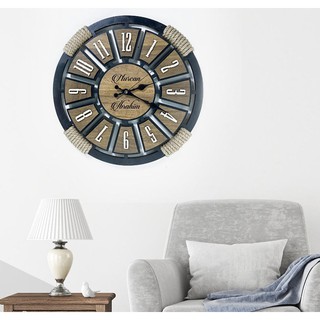 Đồng hồ treo tường gỗ trang trí đẹp, đồng hồ treo tường kim trôi 100% gỗ tự nhiên - Decor nhà cửa - Quán cà phê