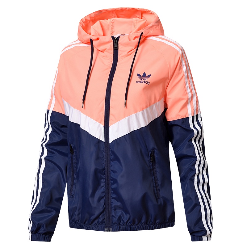 Áo khoác thể thao nữ Adidas tay dài chống gió thời trang Hàn Quốc