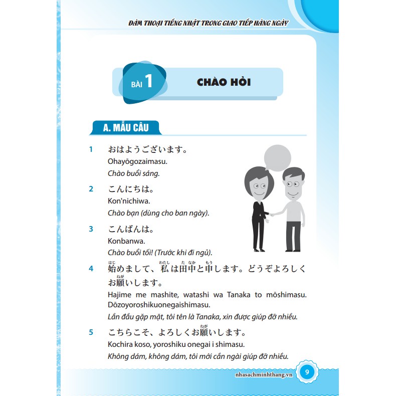 Sách - Đàm thoại tiếng Nhật trong giao tiếp hằng ngày (kèm CD) Tặng Bookmark