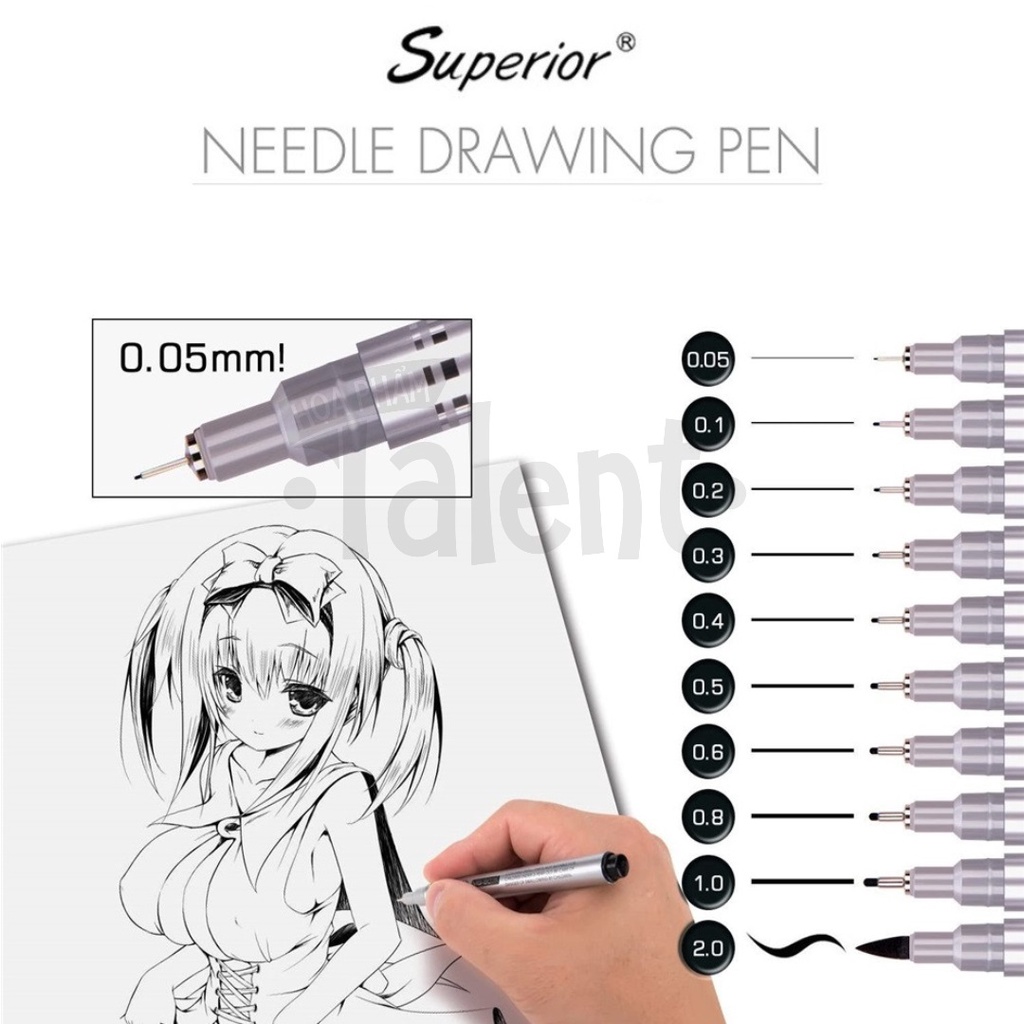 - Bút đi nét  SUPERIOR kháng nước