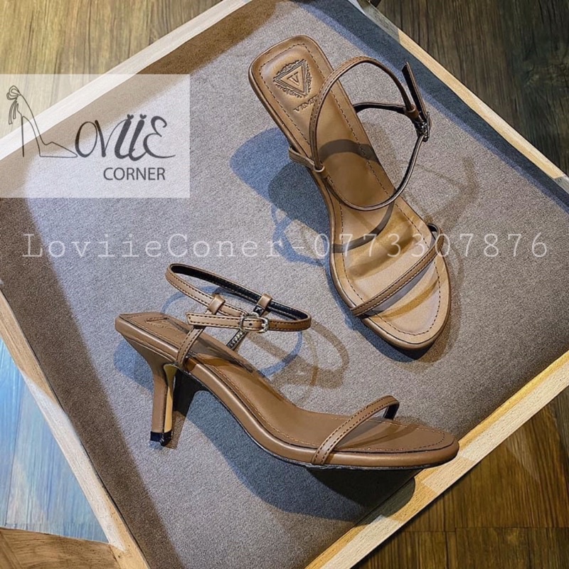 [Mã SKAMFSW175 giảm 10K đơn 50K] GIÀY CAO GÓT LOVIIECORNER 7 PHÂN - SANDAL NỮ GÓT NHỌN DÂY MẢNH CÔNG SỞ 7CM G201024