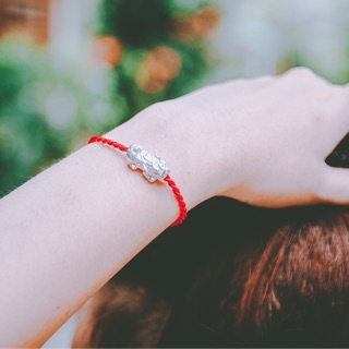 Dây chỉ đỏ may mắn mix nghê bạc tài lộc