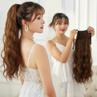 Tóc giả cột xù dợn b43😍freeship😍 dài 60cm