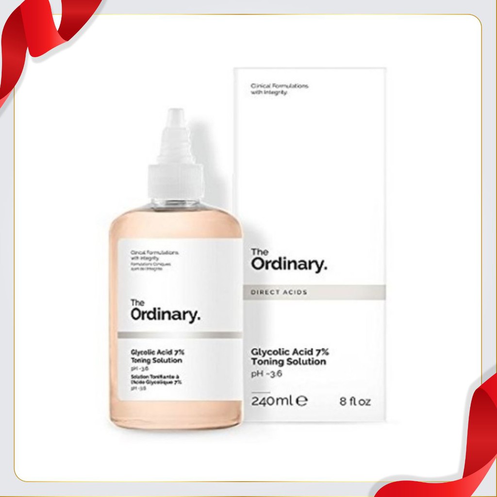[ĐẸP TỰ NHIÊN] Toner The Ordinary tẩy da chết glycolic acid 7% 240ml Toning Solution [XANH TRÁI ĐẤT]