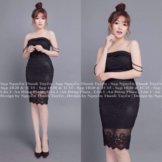 Đầm body 2 dây rớt vai