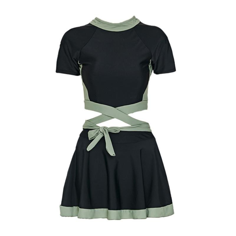 Đồ Bơi Nữ, Váy Xòe Áo Tay Ngắn 2 Chi Tiết, Bộ Đồ Bơi Thể Thao, Đồ Bơi Phong Cách Hàn Quốc | BigBuy360 - bigbuy360.vn