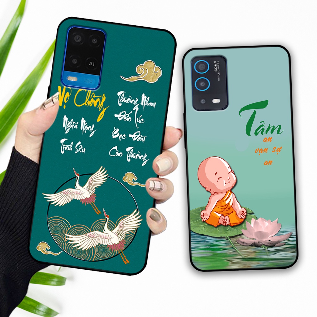 Ốp lưng Oppo A54 - Oppo A55 in hình phong cách chữ thư pháp cha mẹ, tài lộc