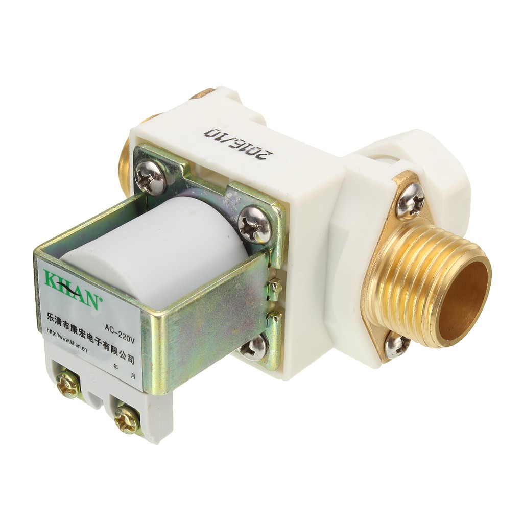 Van nước điện từ bằng đồng thường đóng 220v ren 21 chất lượng