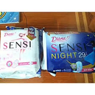 Băng vệ sinh diana sensi siêu mỏng 8 miếng tặng bvs sensi night 29cm