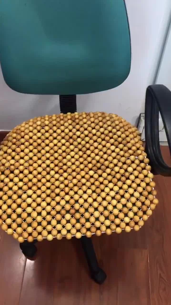 Đệm ghế văn phòng, ô tô 📌FREESHIP📌 Tấm lót ghế vuông hạt gỗ Thông cao cấp KT 45x45cm hạt 18li dùng cho ghế văn phòng | BigBuy360 - bigbuy360.vn