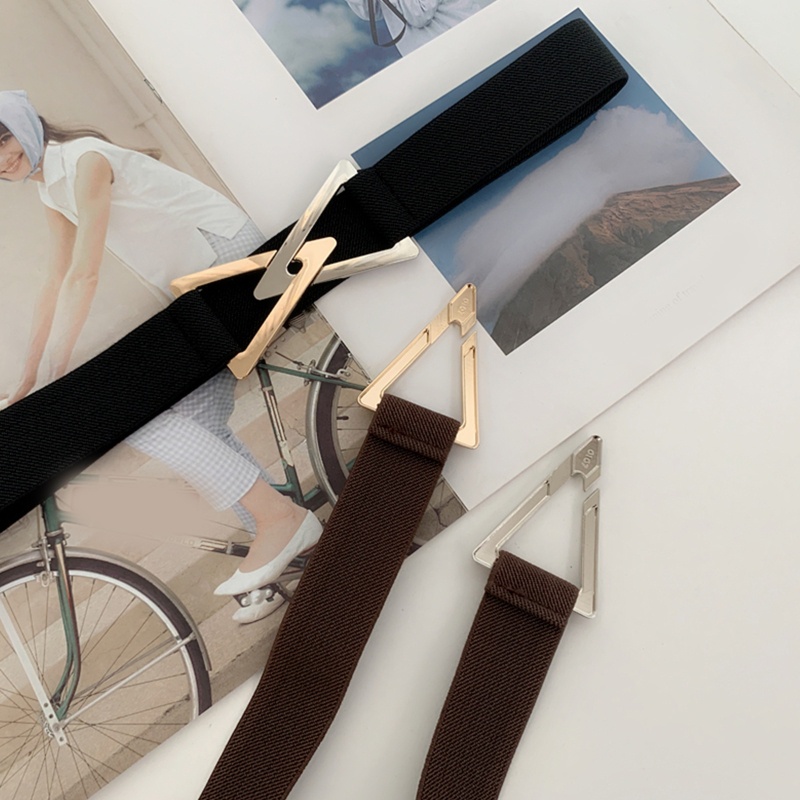 Thắt lưng co giãn khóa hình tam giác dành cho nữ