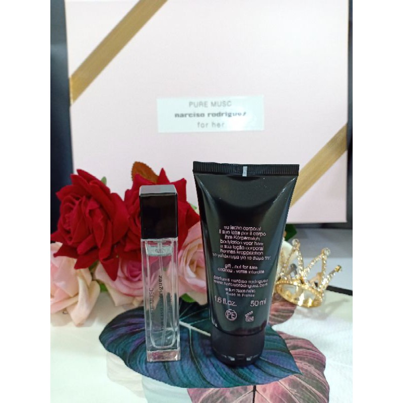 Set Nước hoa Narciso Rodriguez Pure Mucs For Her (EDP) 100ml-10ml-Lotion 50ml Auth 💯% | Thế Giới Skin Care