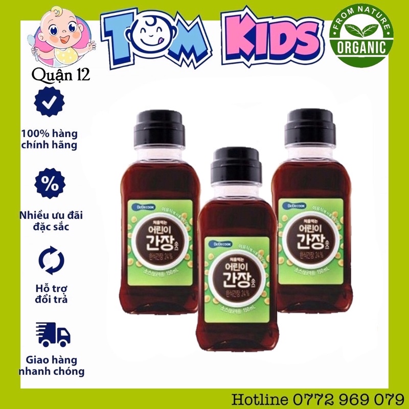 Nước tương Tách Muối Hàn Quốc Bebecook 150ML Date 08/06/2023