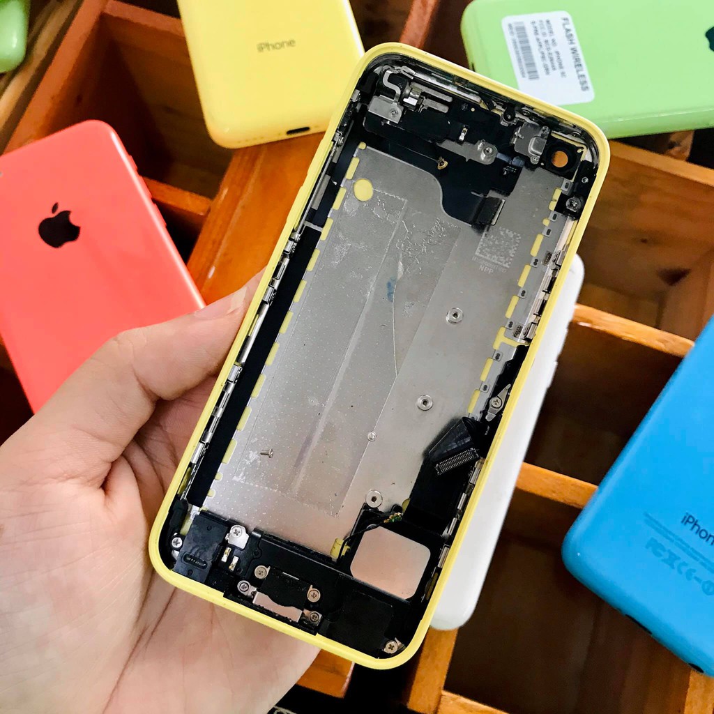 [Giá Kho]Vỏ Iphone 5C_Full Màu, Hàng loại 1_Giá Rẻ Nhất_Vỏ Zin đẹp mới,Tặng kèm khay sim!!