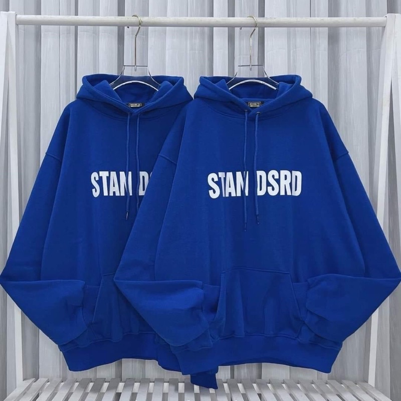 Áo Hoodie STANDSRD Tay Dài Nỉ Bông Có Túi Bụng Kèm Video Cận Chất