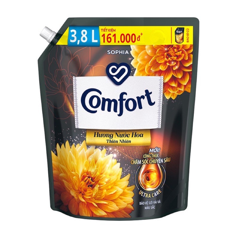 Nước Xả Vải Comfort Chăm Sóc Chuyên Sâu Túi 3.8L