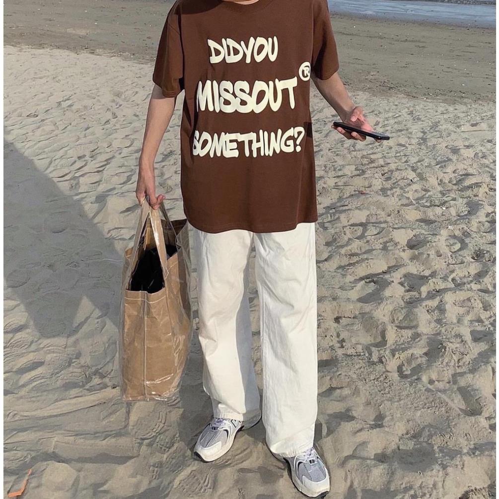 Áo thun tay lỡ SOMTHING Nam Nữ ,form rộng teen Unisex, cổ bo tròn ,hình in nổi sắc nét ,kiểu dáng Hàn Quốc