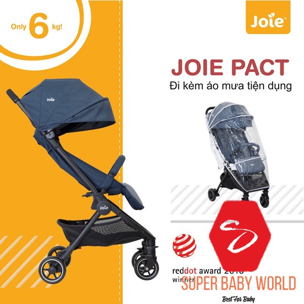 Xe Đẩy Trẻ Em Joie Pact W/ RC&ADPT&TB cho bé từ 0 đến 3 tuổi