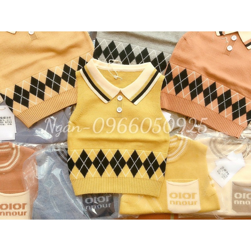 Aó Len Ghile Mẫu Mới Cổ Bẻ Cho Bé Trai Size 5-14kg,Cho Bé 2 tháng -2.5tuổi