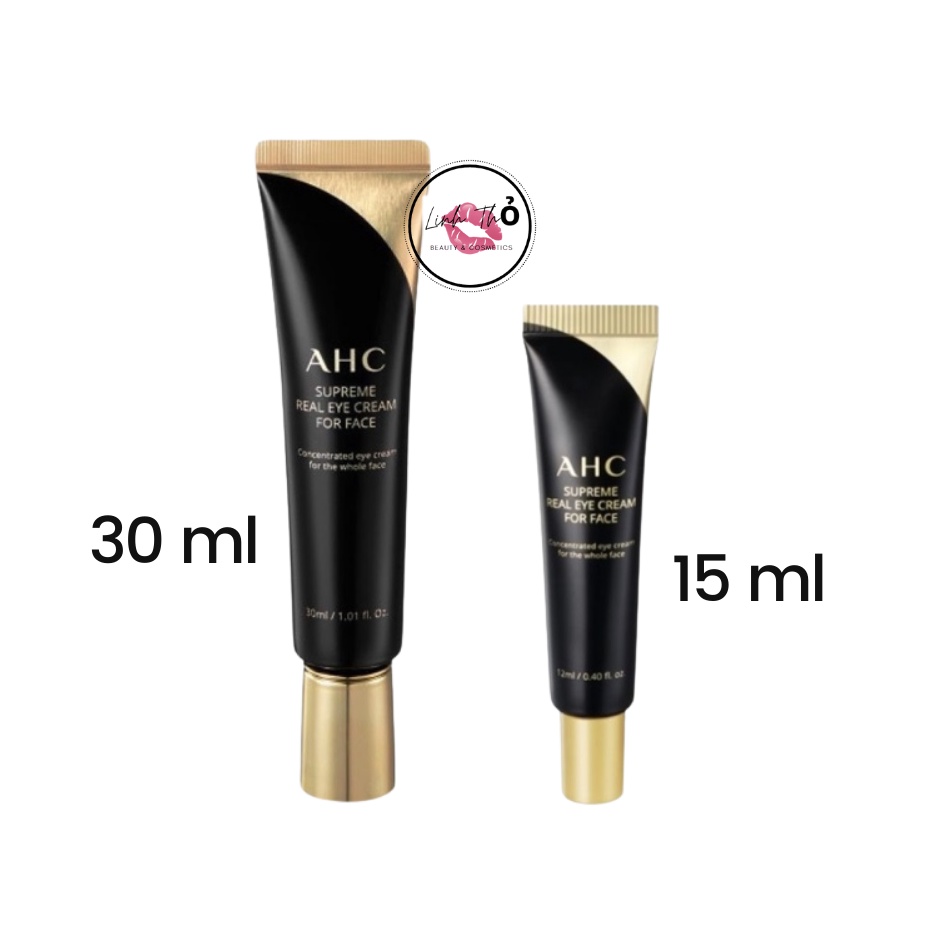 [Mẫu mới 2022] Kem Mắt AHC Ageless Real Eye Cream For Face 12ml &amp;30ml Hàn Quốc.