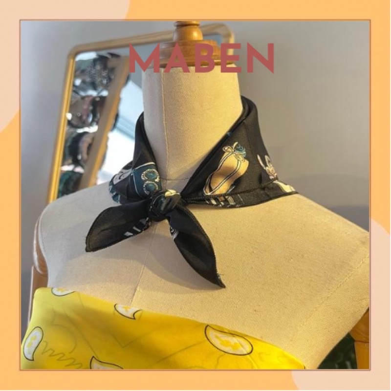 Khăn turban vuông cột đầu size 50x50cm - Maben