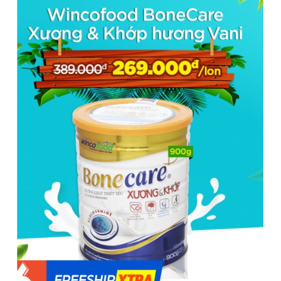 SỮA BỘT WINCOFOOD BONECARE DƯỠNG CHẤT CHO XƯƠNG VÀ KHỚP MỖI NGÀY 900G